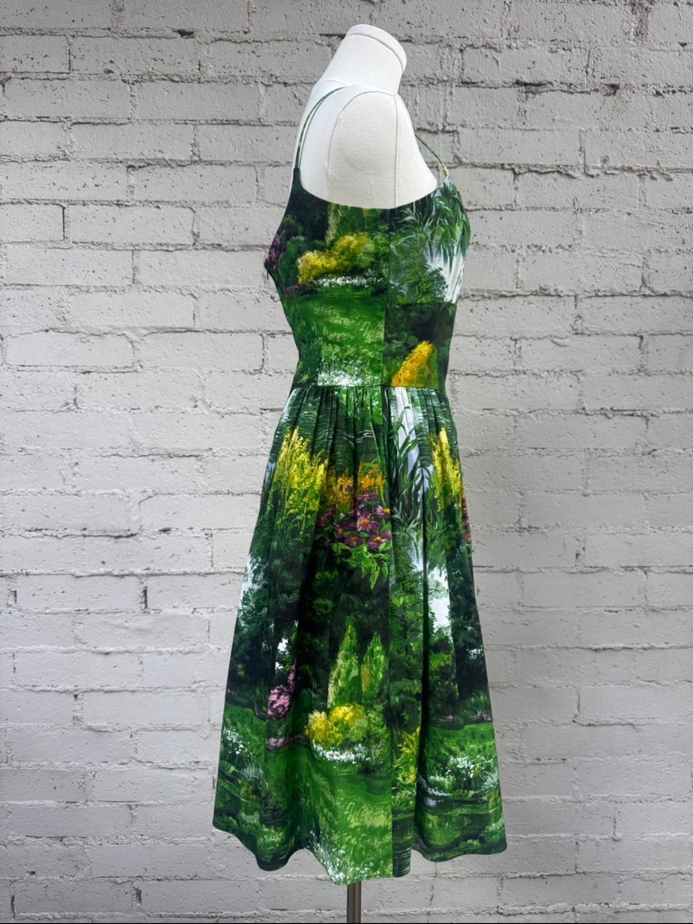 Bernie Dexter Chelsea Dress Fairview Landscape Print Size S - Picture 6 of 15